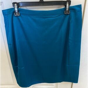 Sincerely Jules NWT Teal Satin Like Lovely Skirt 🦋 Size XL